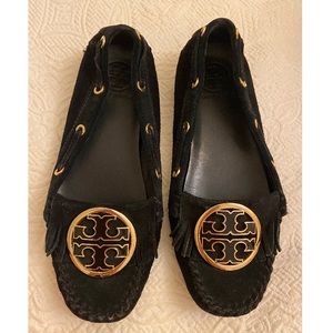 Tory Burch genuine suede moccasins